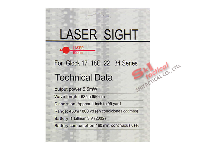 Tactical Pistol Red Laser For Glock 17 18C 22 34 Series